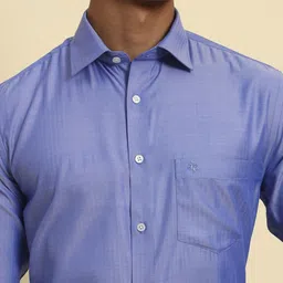 Cantabil Men Solid Comfort Regular Formal Shirt image 2