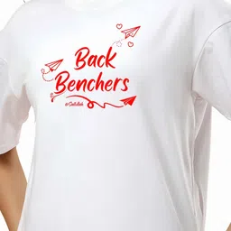 KAIDO Typography Printed Round Neck Drop-Shoulder Sleeves Cotton Oversized T-shirt image 4