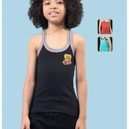 RKG Boys Pack of 3 Assorted Cotton Basic Vests-picture-34
