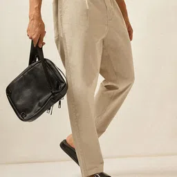 THE BEAR HOUSE Men Cotton Carrrot Fit Chinos-image-43