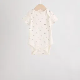 NEXT Infant Pack Of 5 Printed Pure Cotton Bodysuit image 4