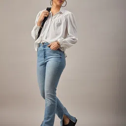 The Roadster Lifestyle Co Shirt Style Collared Tops-picture-31