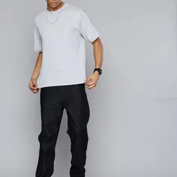 R.Code by The Roadster Life Co. Men Printed Monochrome T-shirt image 2