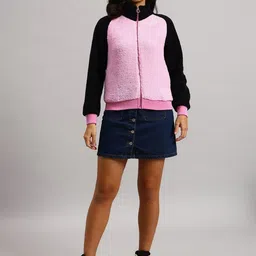 NATURE CRAFT Women Colourblocked Sweatshirt image 2