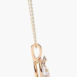 VALANOVA BIS Hallmark 14K Rose Gold Diamond Studded Pendant - 0.79g image 2