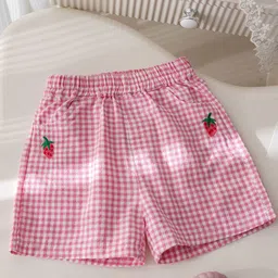 FOREVER FRIDAY Girls Checked Printed Shorts-picture-9