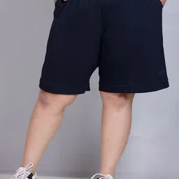 CUPID Women Cotton Plus Size Mid-Rise Lounge Shorts-picture-19