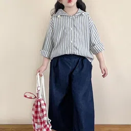 LULU & SKY Girls Wide Leg High-Rise Jeans image 3