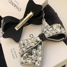 BAESD Fashion Set Of 2 Rhinestone Bow Hair Clip-image-47