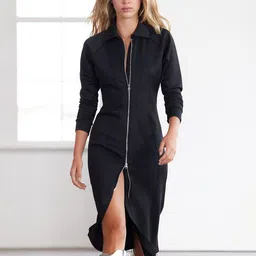 Trendyol Women Shirt Midi Dress-image-3