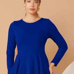 Chemistry Cotton Peplum Top-picture-32