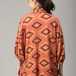 The Mom Store Geometric Print Cotton Top image 5