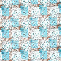 Kuber Industries Blue & White Printed 144 TC Cotton King Bedsheet Set 2.40 m x 2.25 m image 3