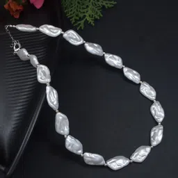 V FASHION JEWELLERY Silver-Plated Necklace-picture-10