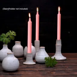 ASIDEA Pink & Pink 50 pieces Pillar Candle image 2