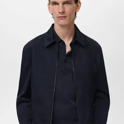MANGO MAN Spread Collar Tailored Jacket-image-19