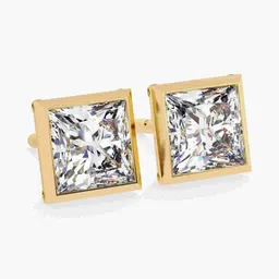 VALANOVA 14Kt Gold Lab Grown Diamond Earrings- 2.85g image 5