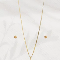 ORANGENYSHA 22K Gold-Plated American Diamond-Studded Jewellery Set-picture-12