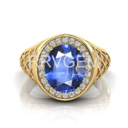 RRVGEM Unisex Blue Brass Finger Ring-picture-16