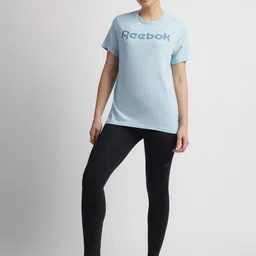 Reebok Logo Printed Round Neck T-Shirt image 5