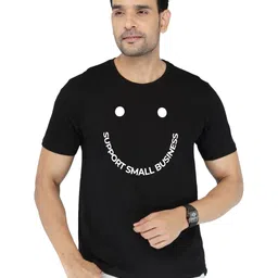 NOBLE HUSTLE Typography Printed Pure Cotton T-shirt image 5