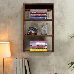 woodenmood Sheesham Wood Book Shelf In Provincial Teak Finish-picture-32