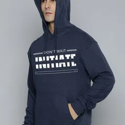 R.Code by The Roadster Life Co. Men Printed Hooded Sweatshirt image 2
