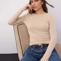 Trendyol Women Ribbed Pullover-picture-23