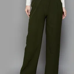 Xpose Women Comfort Loose Fit High-Rise Pleated Trousers-picture-12