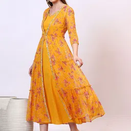 AURELIA Floral Print A-Line Midi Dress image 3