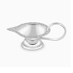 GIVA Silver Toned Graceful Silver Diya image 2