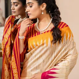 Anouk Rustic Ethnic Motifs Silk Blend Bhagalpuri Saree image 2