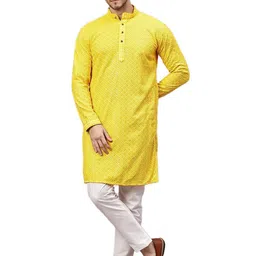 granthy Men Ethnic Motifs Embroidered Sequinned Kurta-picture-32
