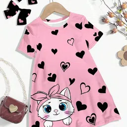 Billion Girls Heart Print A-Line Dress-picture-22