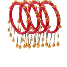 Align Set Of 4 Gold-Plated Beaded Chain Hanging Bangles-picture-37