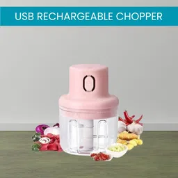 sacro Mini Rechargeable Chopper, Electric Chopper for Onion, Garlic and VegetableB107 Electric Vegetable & Fruit Chopper-picture-26