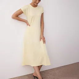 Trendyol Women Cap Sleeves A-Line Midi Dress-picture-36