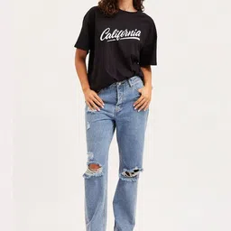 Genzy Women Typography Printed T-shirt-image-24