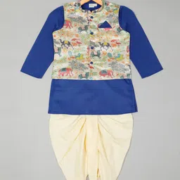 SAKA DESIGNS Boys Regular Kurta with Dhoti Pants image 2