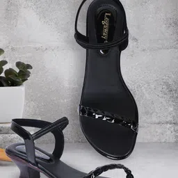 Legsway Women Open Toe Kitten Heel Sandals-picture-21