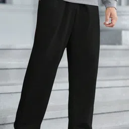 MaverIQ Men Relaxed Loose Fit Easy Wash Trousers-image-59