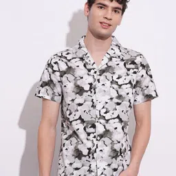 Being Human Men Classic Slim Fit Opaque Printed Casual Shirt-image-74