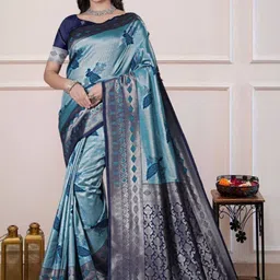 clotheva Woven Design Art Silk Banarasi Saree-picture-38