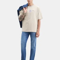 RARE RABBIT Men Regular Fit Mid-Rise Stretchable Clean Look Cotton Jeans-image-79