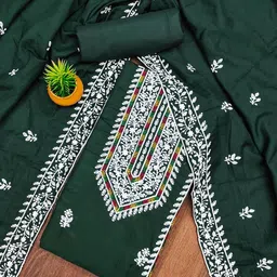 KALINI Floral Embroidered Unstitched Dress Material-image-97