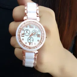 SZN Women Dial & Stainless Steel Straps Analogue Watch meena whiteSZNN36514449 image 3