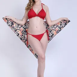 WOMAN IN YOU Halter Neck Swim Bikini Set image 3