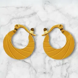 The Roadster Lifestyle Co Gold-Plated Circular Chandbali Hoop Earrings-picture-54