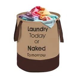 Kuber Industries Brown Foldable Laundry Bag 45l image 4