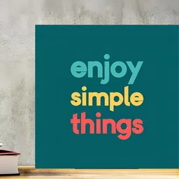 Chaque Decor Green & Red Printed Motivational Quotes Wooden Wall Art-picture-22